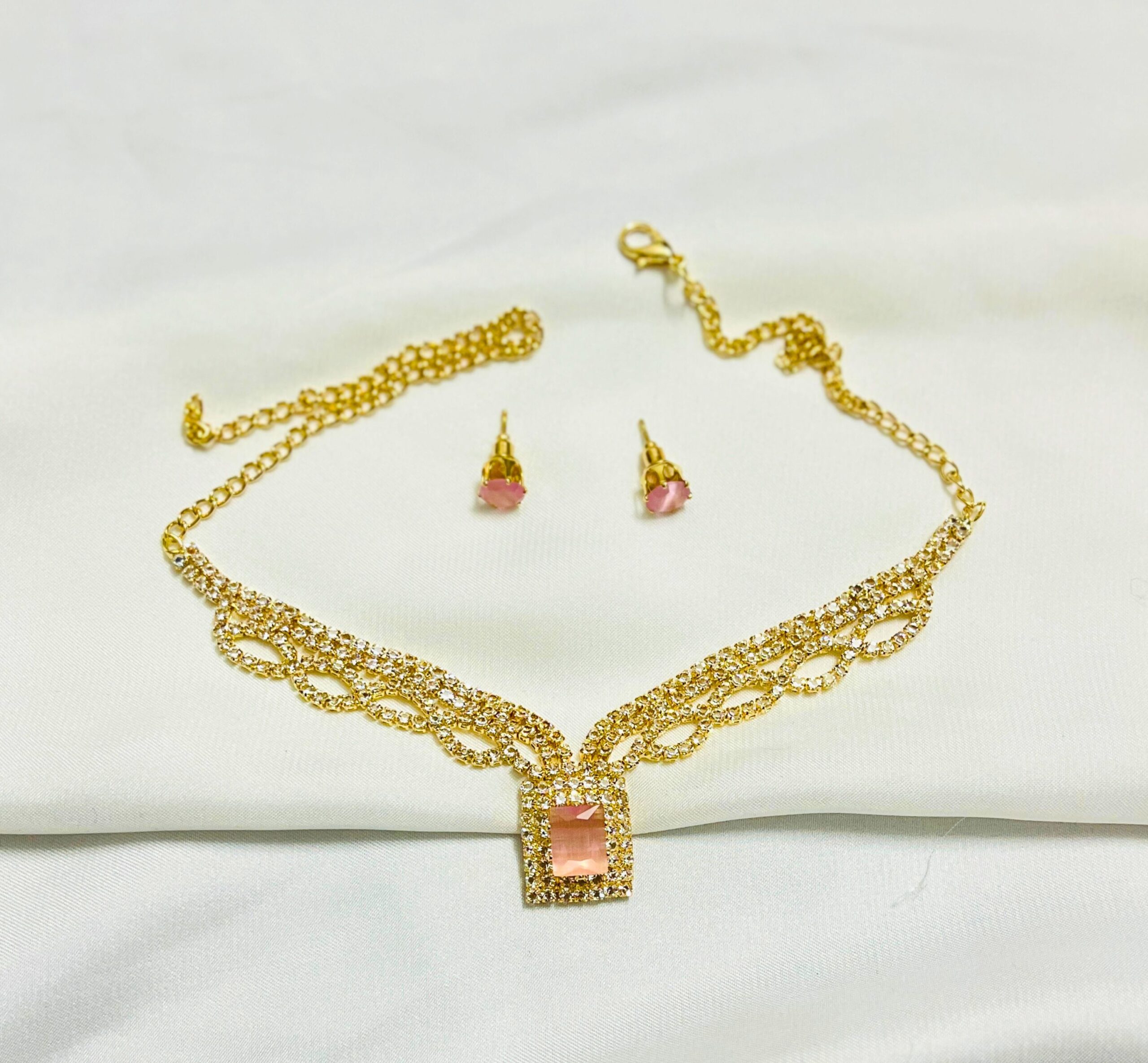 Beautiful Necklace Jewelry Set with Earrings - Image 2