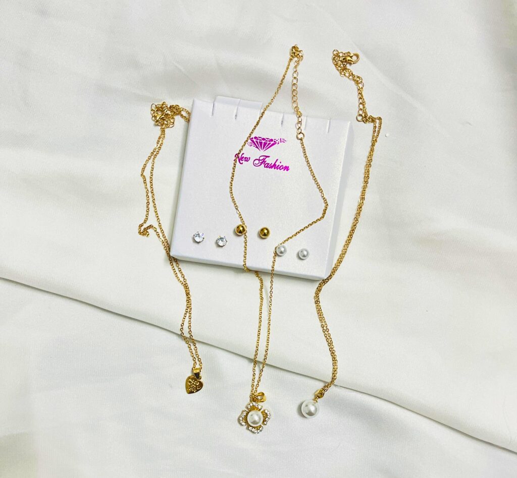 Heart Locket Chain Set