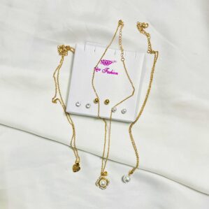 Heart Locket Chain Set