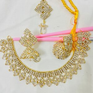 Champagne Silver Zircon Jewelry Set