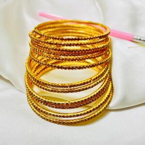 Gold Plated Bangle Set Churiyan