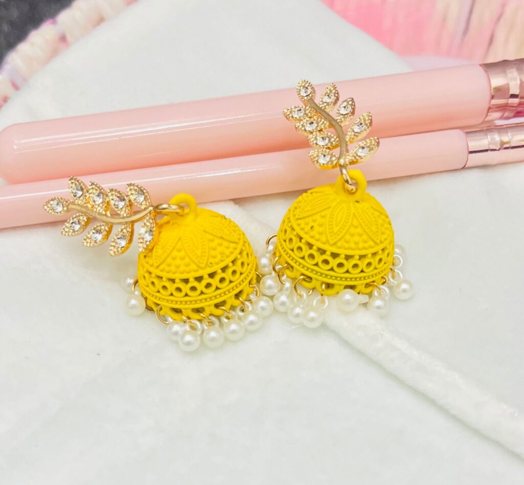 Antique Yellow Meth Earrings
