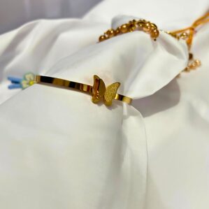 premium stainless steel butterfly bracelet, charming, beautiful, glittery, tarnish-free